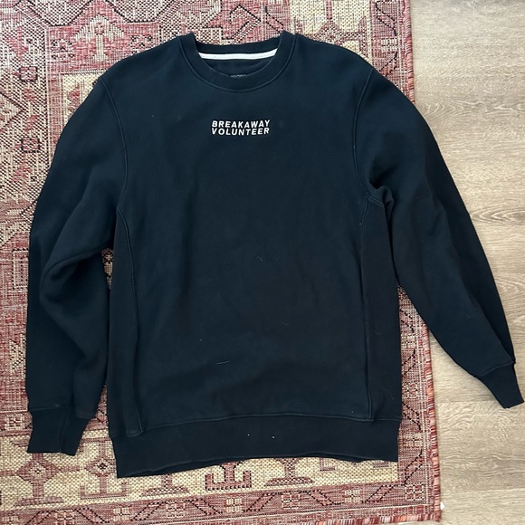Black Sport-Tek Crewneck Sweatshirt - Picture 1 of 3